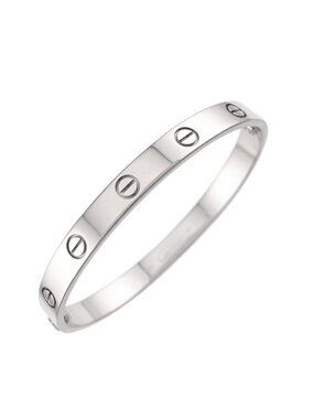 Cartier Love Bracelet 17 18K White Gold Bangle